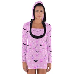Spooky Pastel Goth  Long Sleeve Hooded T-shirt by thethiiird