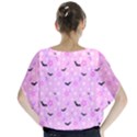 Spooky Pastel Goth  Batwing Chiffon Blouse View2