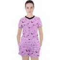 Spooky Pastel Goth  Women s Tee and Shorts Set View1