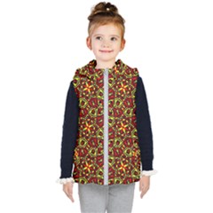 Rby-c-3-7 Kids  Hooded Puffer Vest by ArtworkByPatrick