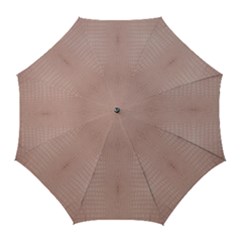 Pink Alligator Print Golf Umbrellas by LoolyElzayat