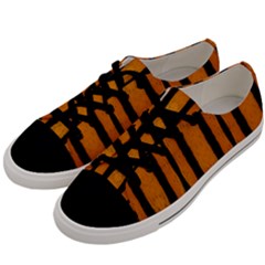 Tarija 016 Orange Black Men s Low Top Canvas Sneakers by moss