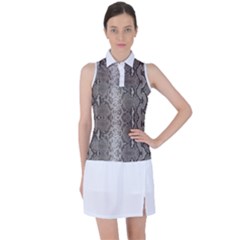 Python Snakeskin Print Women s Sleeveless Polo Tee by LoolyElzayat