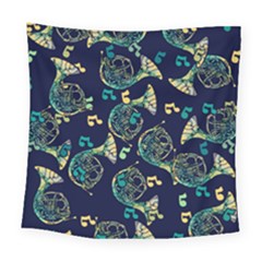 French Horn Square Tapestry (large) by BubbSnugg