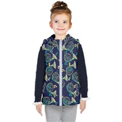 French Horn Kids  Hooded Puffer Vest by BubbSnugg