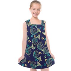 French Horn Kids  Cross Back Dress by BubbSnugg