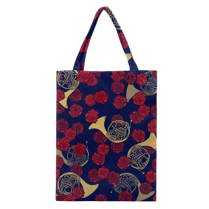 Roses French Horn  Classic Tote Bag