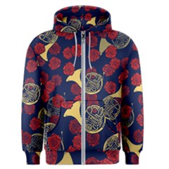 Roses French Horn  Men s Zipper Hoodie by BubbSnugg