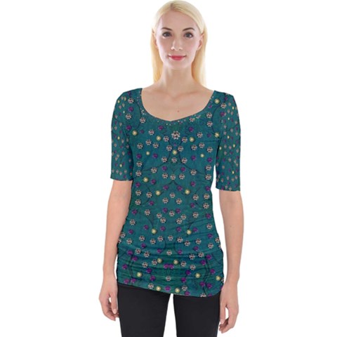Reef Filled Of Love And Respect With  Fauna Ornate Wide Neckline Tee by pepitasart