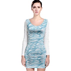 Abstract Long Sleeve Bodycon Dress by homeOFstyles