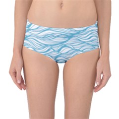 Abstract Mid-waist Bikini Bottoms by homeOFstyles