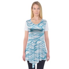 Abstract Short Sleeve Tunic  by homeOFstyles