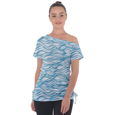 Abstract Tie-up Tee by homeOFstyles