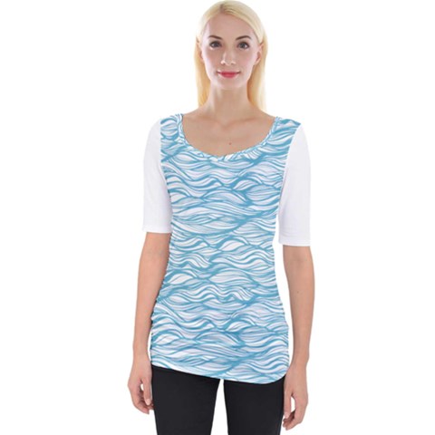 Abstract Wide Neckline Tee by homeOFstyles