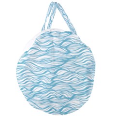 Abstract Giant Round Zipper Tote