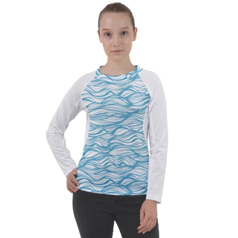 Abstract Women s Long Sleeve Raglan Tee by homeOFstyles