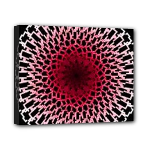 Gradient Spirograph Canvas 10  X 8  (stretched) by JayneandApollo