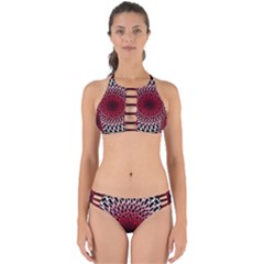 Gradient Spirograph Perfectly Cut Out Bikini Set