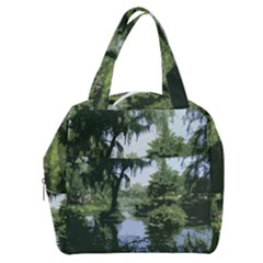 Away From The City Cutout Painted Boxy Hand Bag by SeeChicago