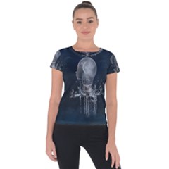 Awesome Light Bulb Short Sleeve Sports Top  by FantasyWorld7
