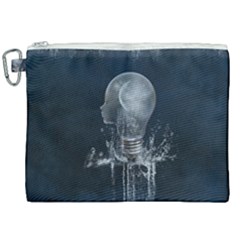 Awesome Light Bulb Canvas Cosmetic Bag (xxl) by FantasyWorld7