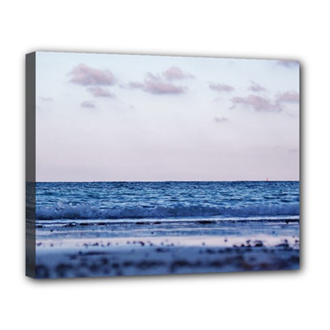 Pink Ocean Hues Canvas 14  X 11  (stretched) by TheLazyPineapple