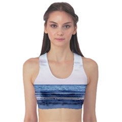 Pink Ocean Hues Sports Bra by TheLazyPineapple