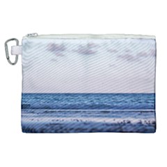Pink Ocean Hues Canvas Cosmetic Bag (xl)