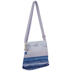 Pink Ocean Hues Zipper Messenger Bag by TheLazyPineapple