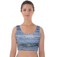 Typical Ocean Day Velvet Crop Top by TheLazyPineapple