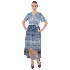 Typical Ocean Day Front Wrap High Low Dress by TheLazyPineapple