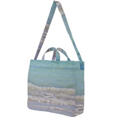 Minty Ocean Square Shoulder Tote Bag by TheLazyPineapple