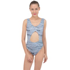 Ocean Waves Center Cut Out Swimsuit by TheLazyPineapple