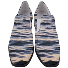 Ocean At Dusk Women Slip On Heel Loafers by TheLazyPineapple