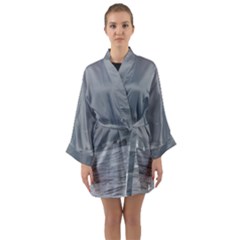 Stormy Seas Long Sleeve Satin Kimono by TheLazyPineapple