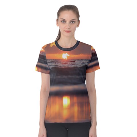 Ocean Sunrise Women s Cotton Tee by TheLazyPineapple