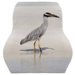 Beach Heron Bird Car Seat Back Cushion  by TheLazyPineapple