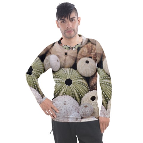 Sea Urchins Men s Pique Long Sleeve Tee by TheLazyPineapple