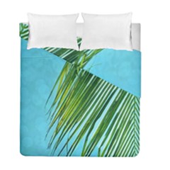 Tropical Palm Duvet Cover Double Side (full/ Double Size) by TheLazyPineapple