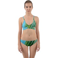 Tropical Palm Wrap Around Bikini Set by TheLazyPineapple