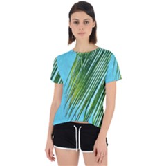 Tropical Palm Open Back Sport Tee by TheLazyPineapple