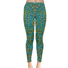 Sun In  The Soft Rainfall Nature Is Blooming Leggings  by pepitasart