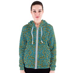 Sun In  The Soft Rainfall Nature Is Blooming Women s Zipper Hoodie by pepitasart