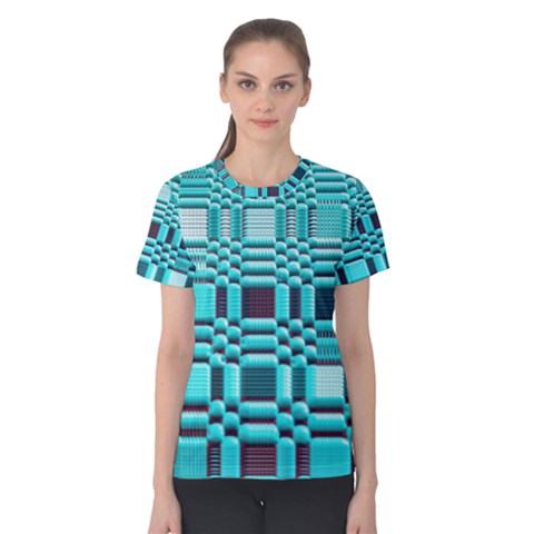 469823231 Glitch37 Women s Cotton Tee by ScottFreeArt