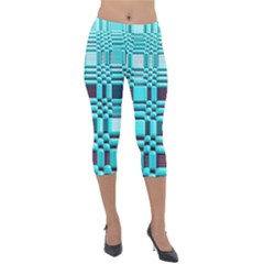 469823231 Glitch37 Lightweight Velour Capri Leggings  by ScottFreeArt