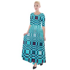 469823231 Glitch37 Half Sleeves Maxi Dress by ScottFreeArt