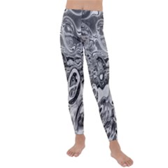 Pebbels In The Pond Kids  Lightweight Velour Leggings by ScottFreeArt