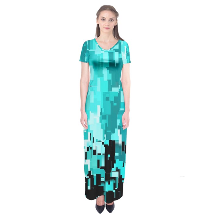 469823231 Glitch48 Short Sleeve Maxi Dress