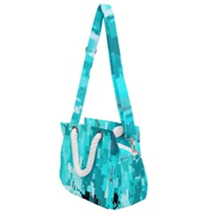 469823231 Glitch48 Rope Handles Shoulder Strap Bag by ScottFreeArt