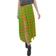 Generated Glitch20 Velour Split Maxi Skirt by ScottFreeArt